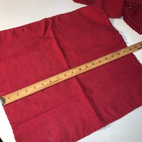 Unbranded Red Table Linens One Size - Picture 4 of 5